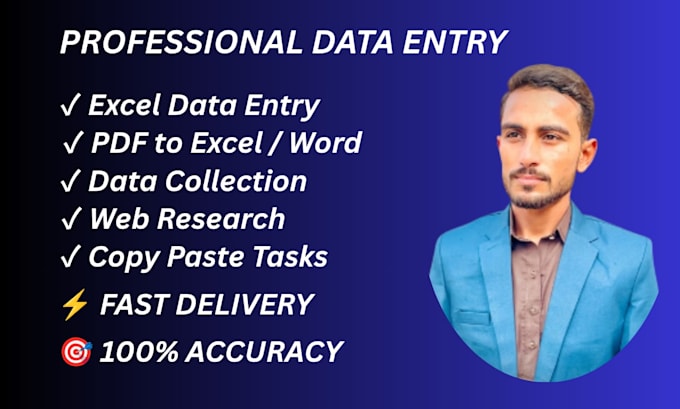 do data entry, data scraping, mining, copy paste or email list
