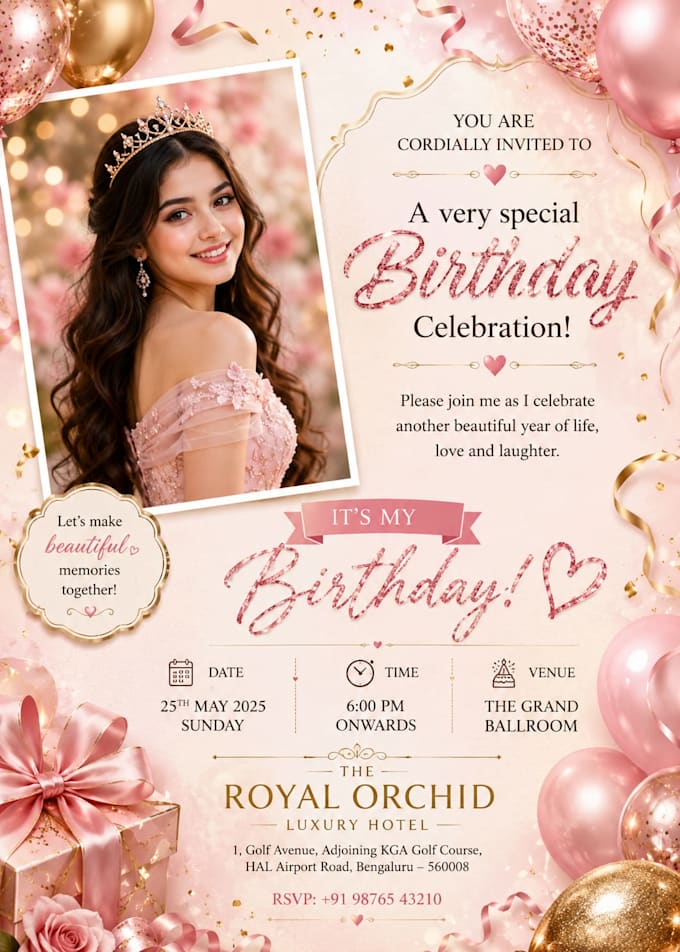 create beautiful birthday cards and invitations