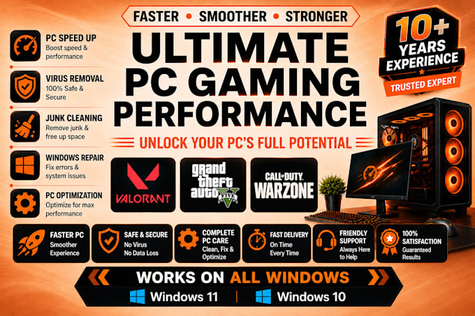 repair, optimize, gaming tweaks, pc laptop performance, troubleshoot windows