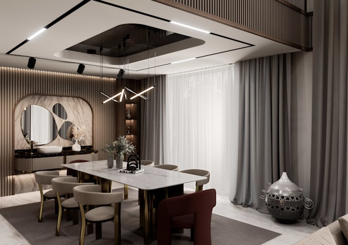 do 3d realistic interior designing for your room