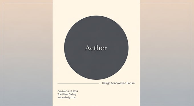 design a modern minimalist poster or flyer