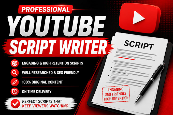 write engaging youtube scripts for faceless channels