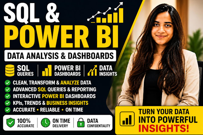 perform professional data analysis using python and sql
