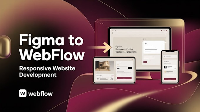 convert figma design to responsive webflow website