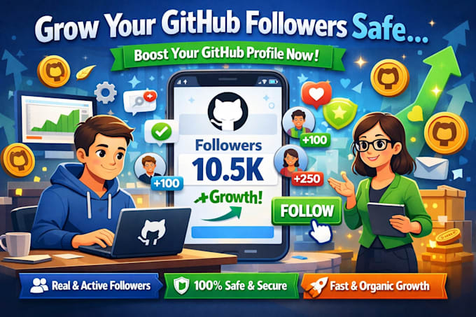 grow your github followers safe