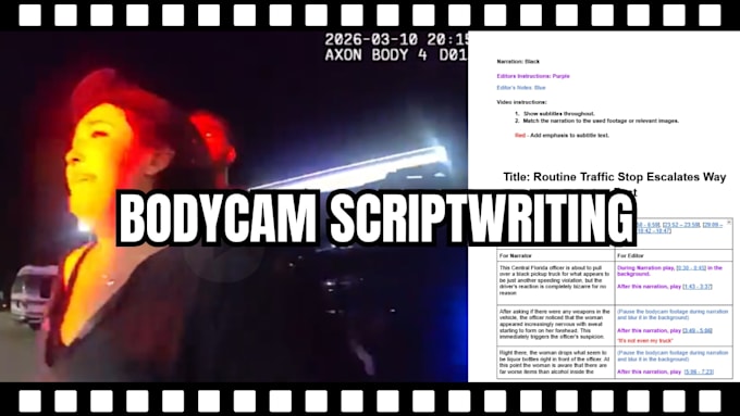 write true crime and documentary youtube scripts