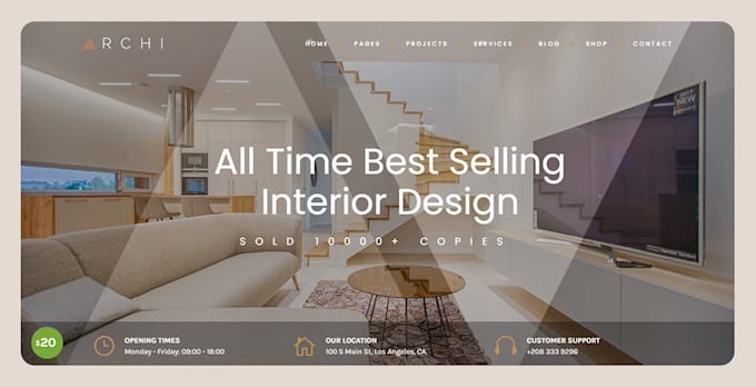design a google sites website for your interior design business
