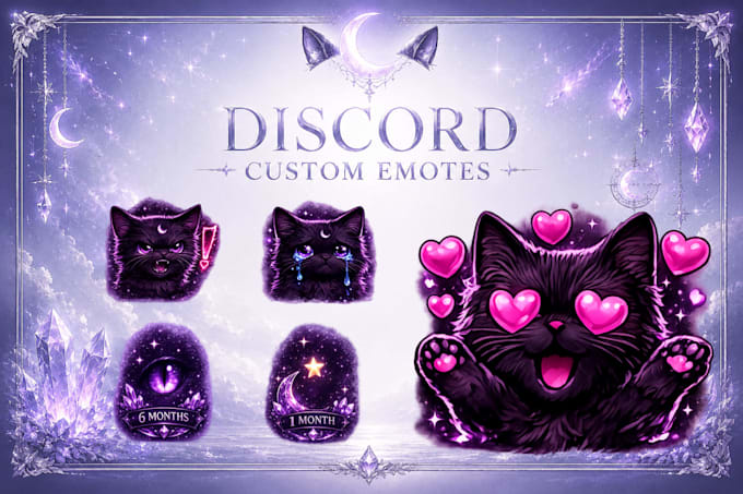 create cute anime emotes for twitch and discord pack 6,12,24