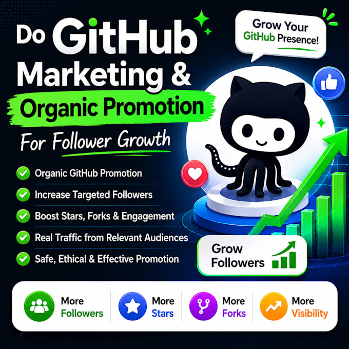 do github marketing and organic promotion for follower growth