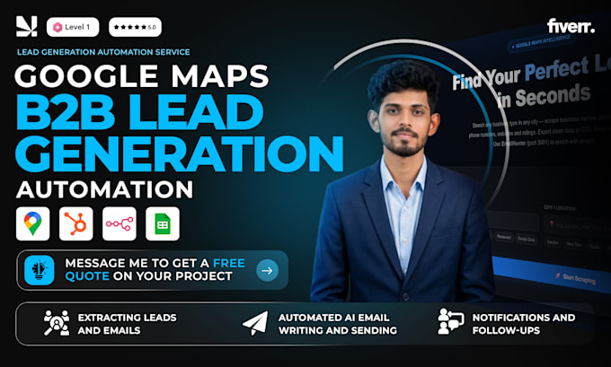 scrape google map data for lead generation, b2b data extraction