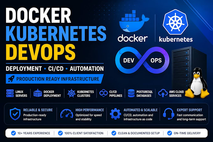 deploy docker, kubernetes and devops infrastructure