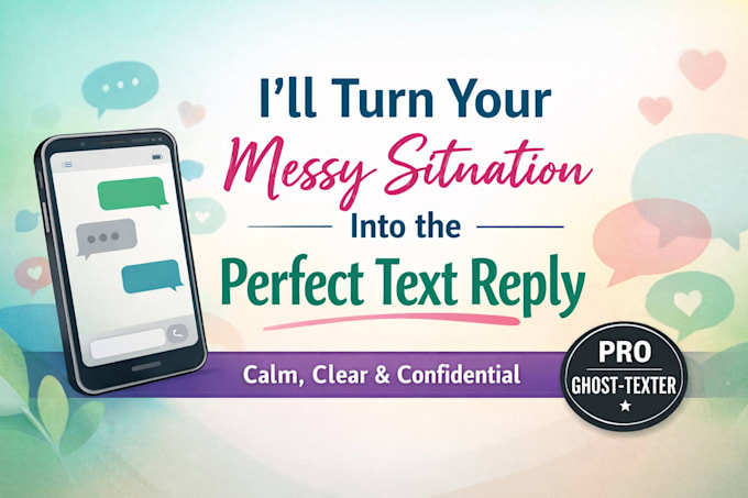 turn your messy situation into a drama free, effective text reply