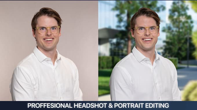do business headshot and portrait retouch