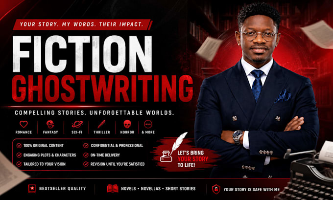ghostwrite fiction and nonfiction book as ghostwriter, ebook ghostwriter