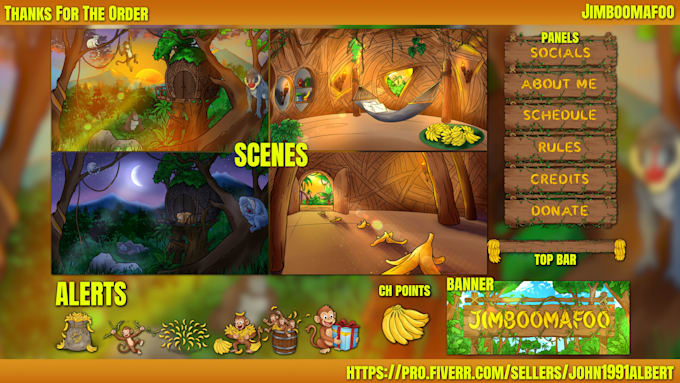 manually draw static custom background and character