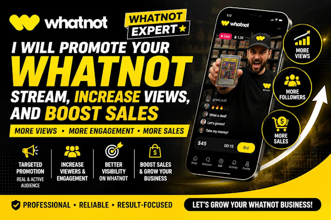 promote your whatnot stream increase views and boost sales