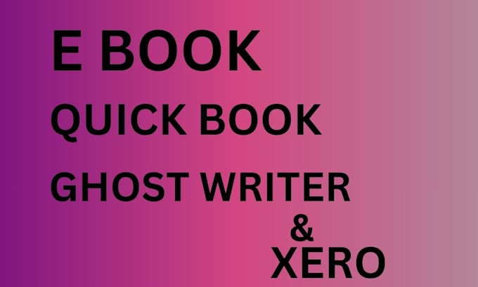 handle e book, quick book and book keeping