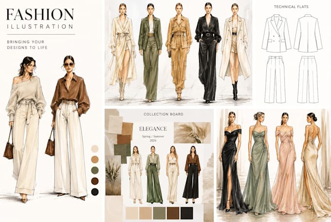 illustrate your fashion designs