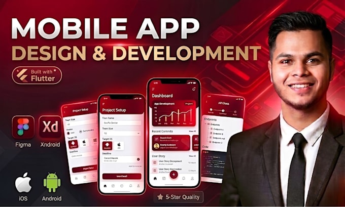 build mobile app development as a full stack devloper and uiux designer