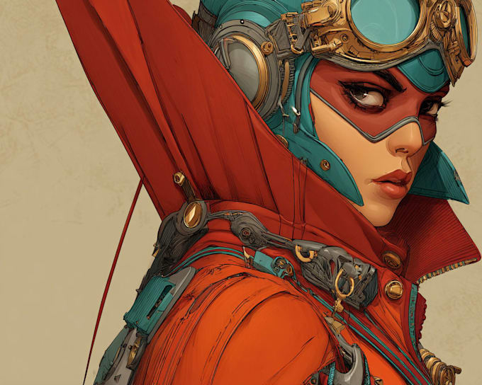 alien and cyborg sci fi character portraits