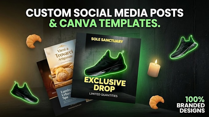 design social media posts and branding