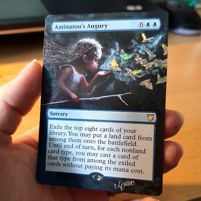 do custom handmade art altering designs for trading card games