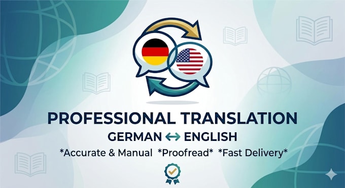translation 2 languages english and german