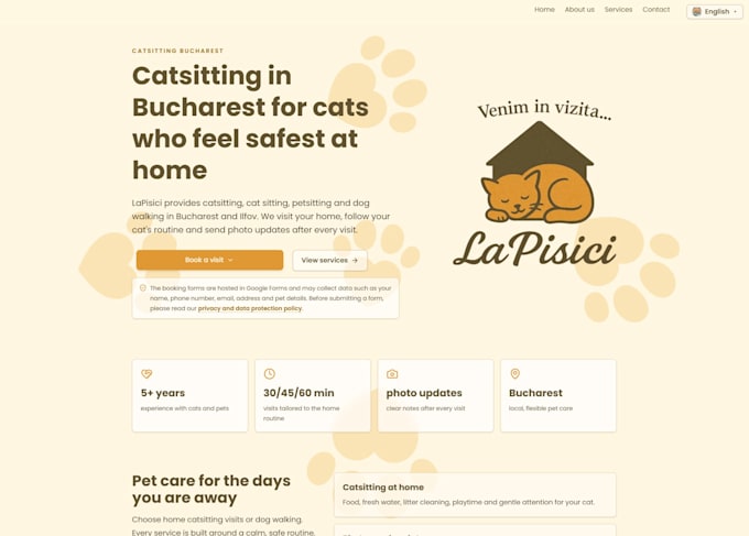 build a modern react typescript frontend website