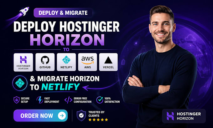 deploy hostinger horizon to github netlify aws vercel migrate horizon to netlify