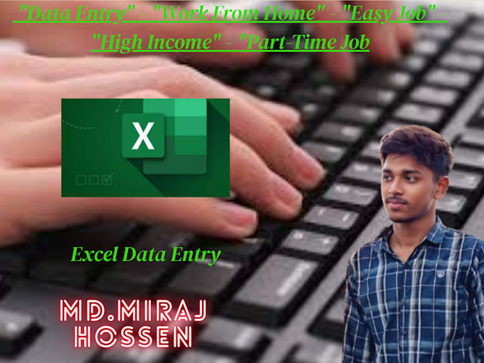 do data entry, copy paste, web scraping, PDF to excel