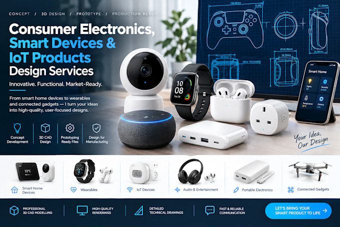 design consumer electronics, smart devices and iot products