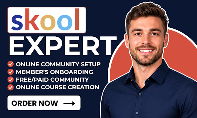 setup skool community build skool online course setup skool expert skool manager
