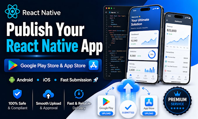 publish your react native app to the google play store and app store