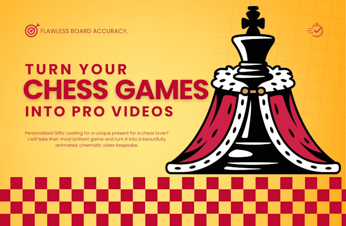 animate a personalized chess game video as a unique gift