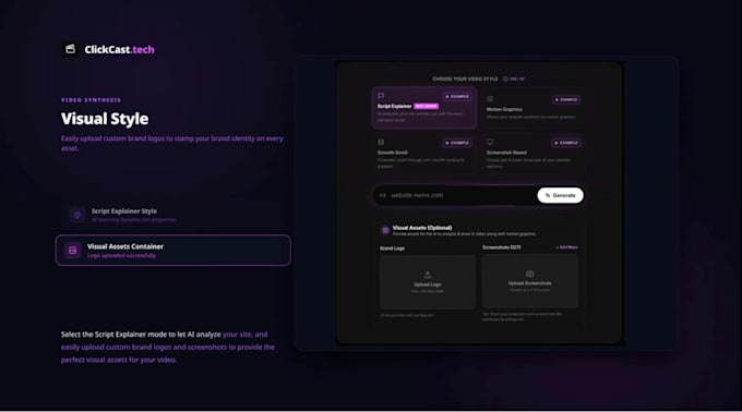 create saas explainer video, motion graphic, website explainer, UI animation