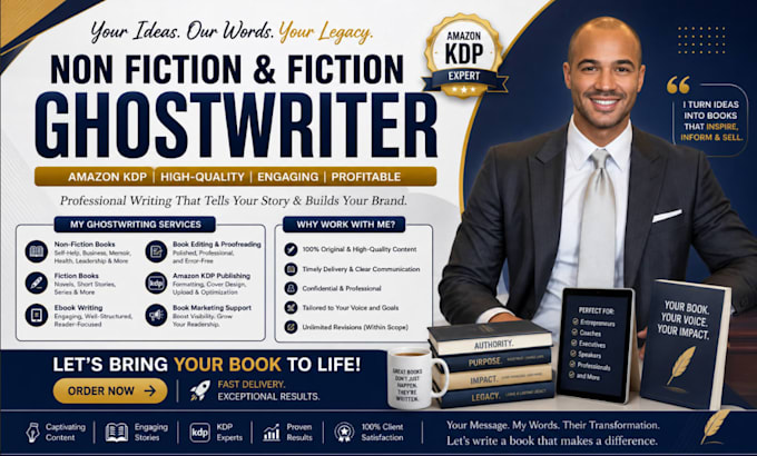 ghostwrite your best selling non fiction manuscript