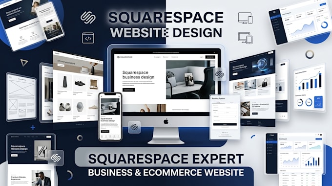 design, redesign or build a professional squarespace website, connect domain
