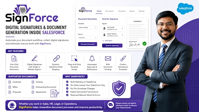 set up signforce digital signatures in salesforce