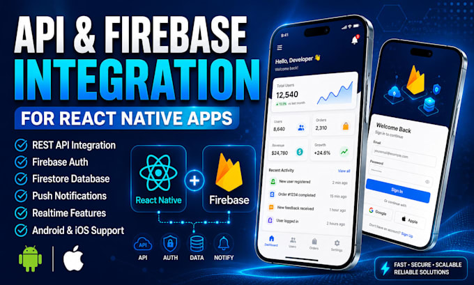integrate API and firebase in your react native app
