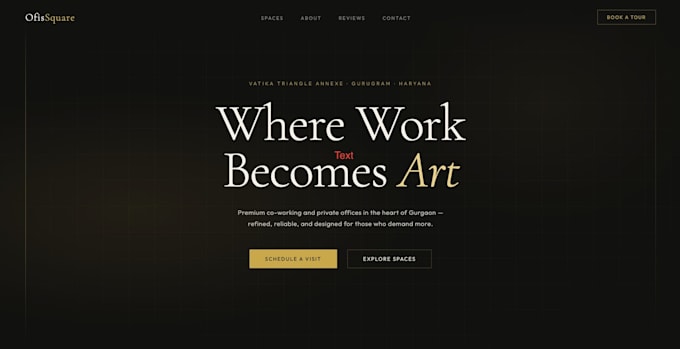 create a professional and modern website with ai
