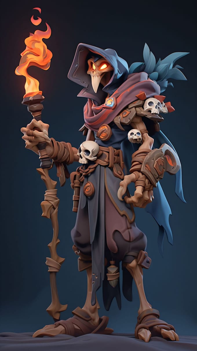 do your unique 3d character modelling with rigging