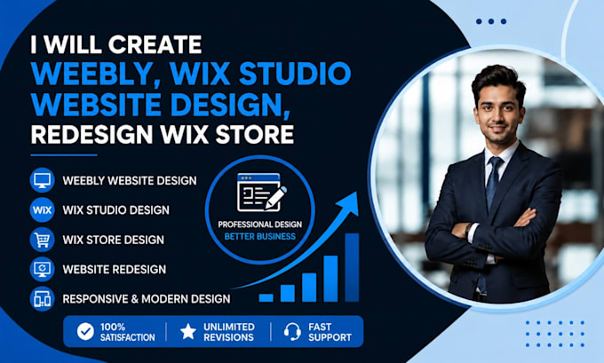 create weebly, wix studio website design, redesign wix store