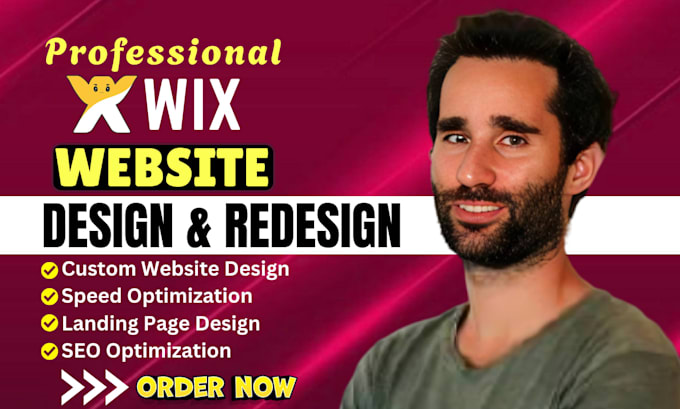 do wix website design or redesign business wix website, wix website development