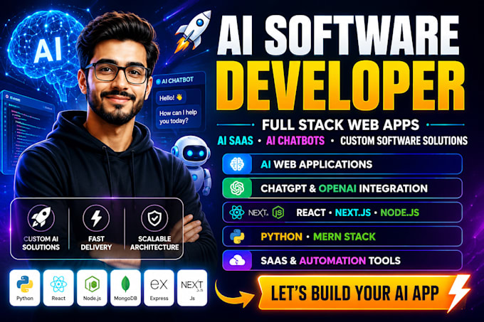 be your ai software developer, full stack web developer, programmer