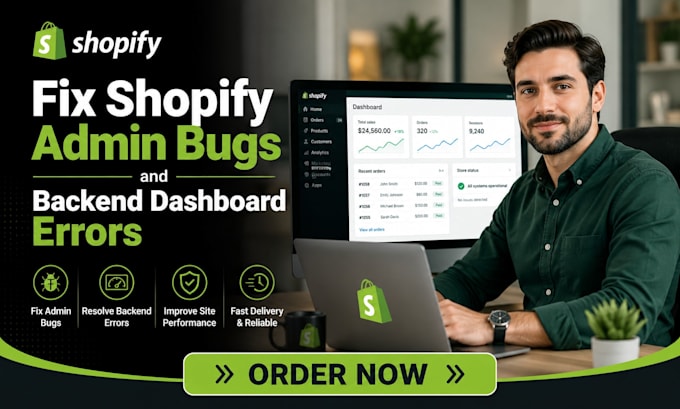 fix shopify admin bugs and backend dashboard errors