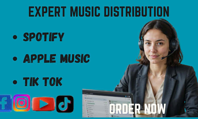 music distribution to spotify apple music tiktok and global streaming platform