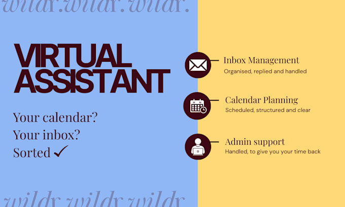 be your virtual assistant and admin support