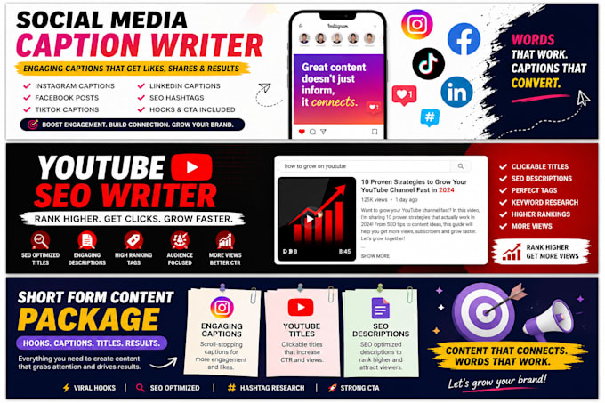 write engaging social media captions with SEO hashtags
