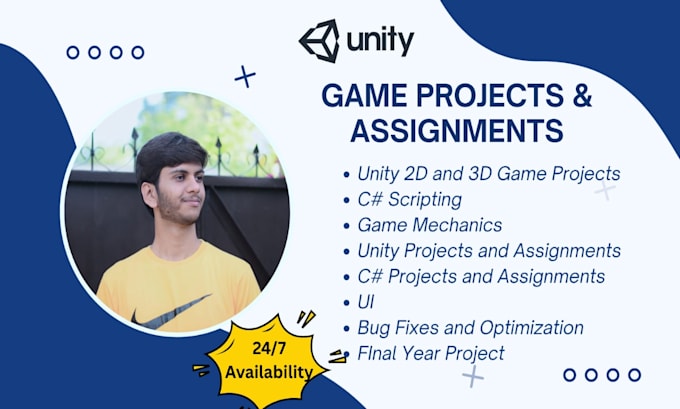 unity game projects , unity 2d and 3d games , write unity c sharp scripts
