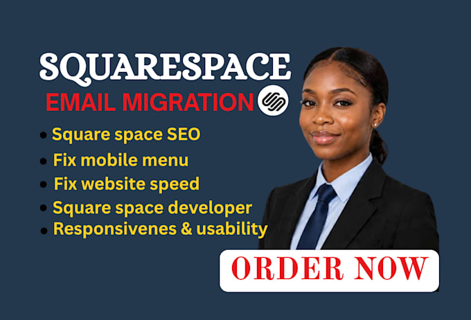 fix squarespace mobile menu, improve website speed, and setup SEO